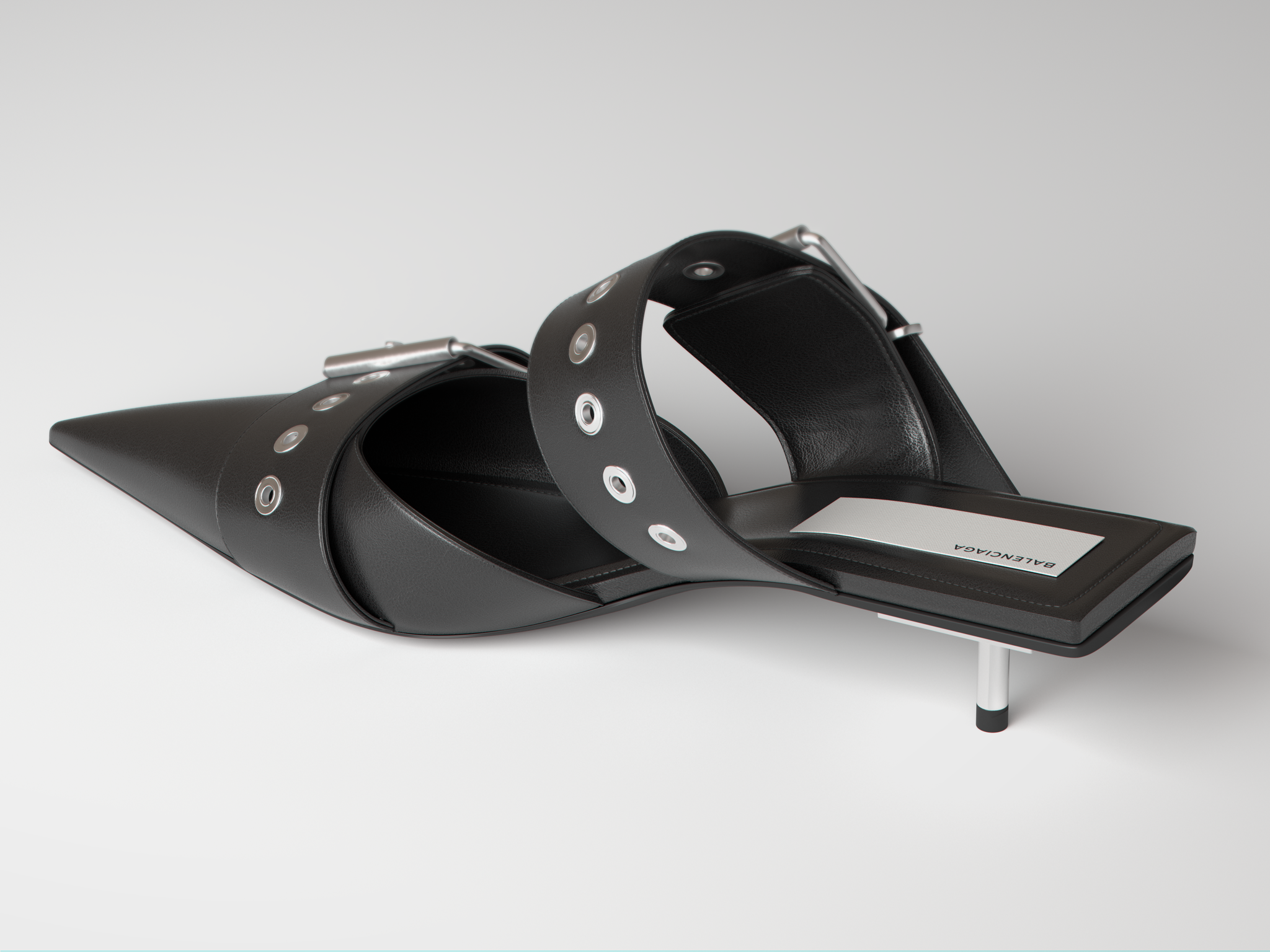 Digital Asset of a Balenciaga woman's style shoe made by YAP Studios